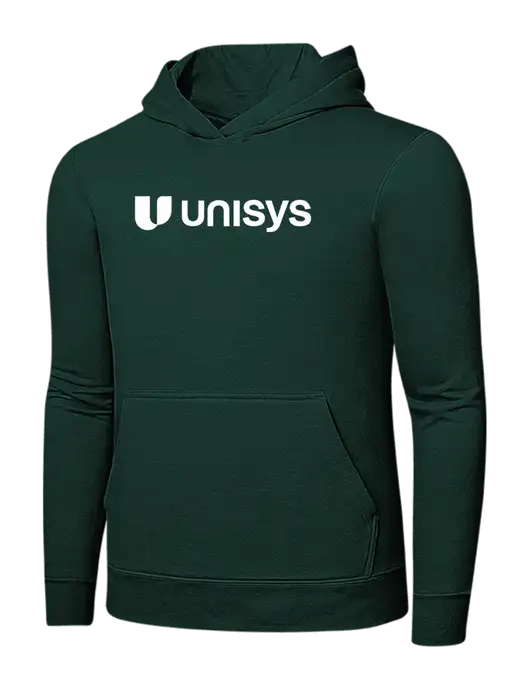 Dark Green 7.8 oz Ring Spun Hooded Sweatshirt w/Unisys Logo