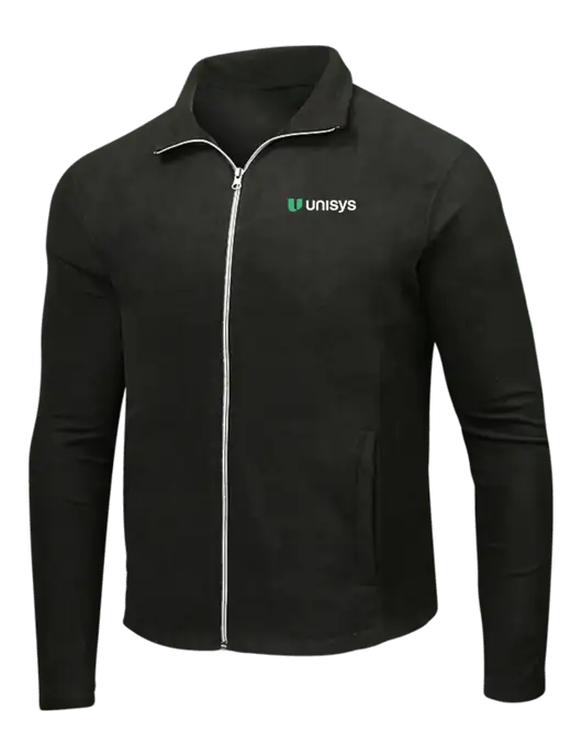 Black Microfleece Jacket w/Unisys Logo