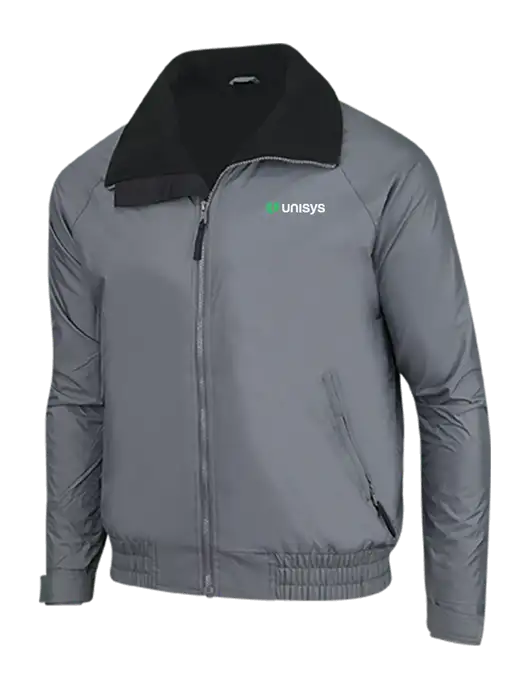 Dark Grey/Black Classic Competitor Jacket w/Unisys Logo
