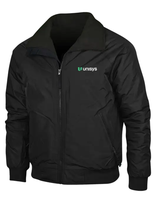 True Black/True Black Classic Challenger Jacket w/Unisys Logo