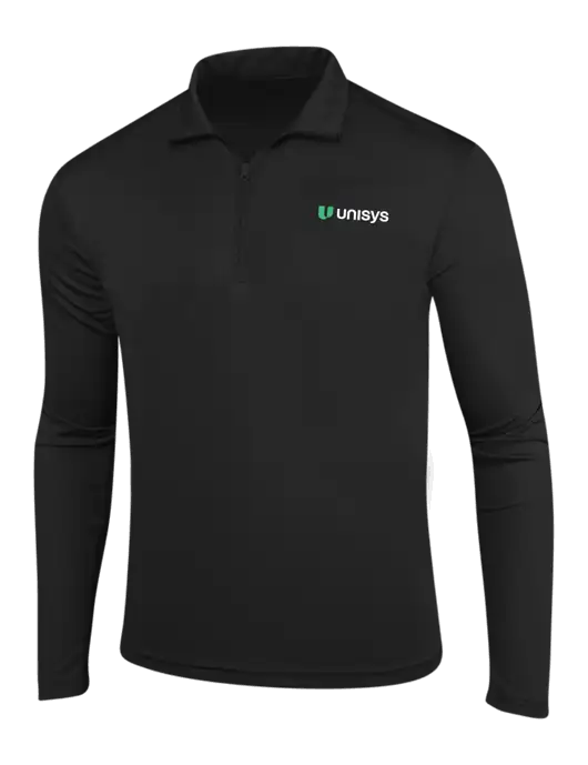 Black PosiCharge Competitor 1/4 Zip Pullover w/Unisys Logo