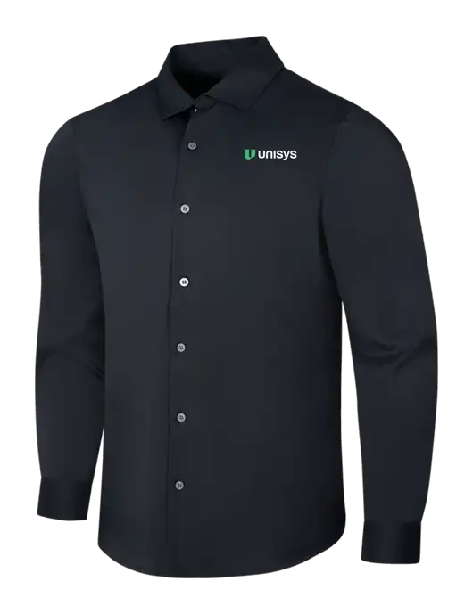 Black City Stretch Shirt w/Unisys Logo