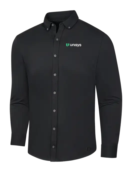 OGIO Blacktop Modern Code Stretch Button-Up Shirt w/Unisys Logo