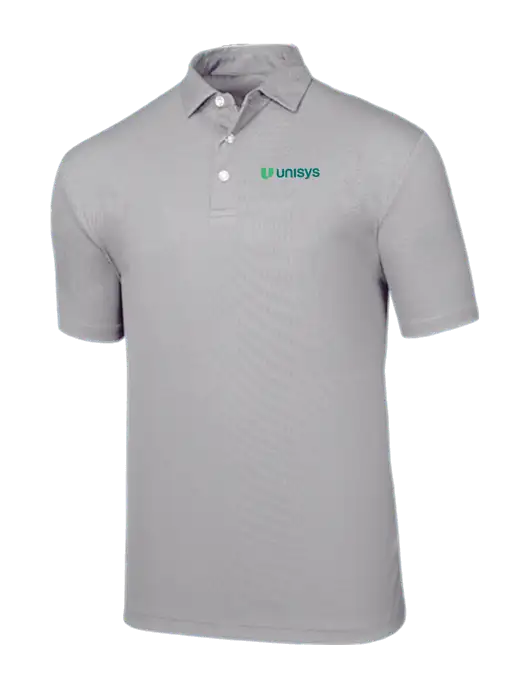 Callaway Birdseye Light Grey Polo w/Unisys Logo