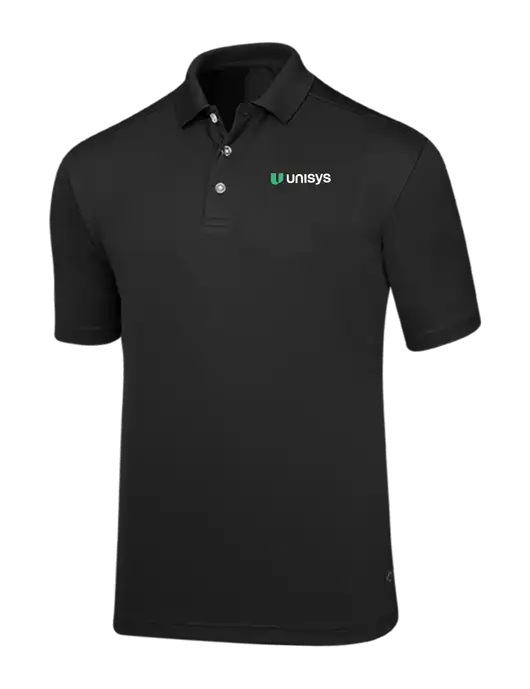 Callaway Core Black Performance Polo w/Unisys Logo