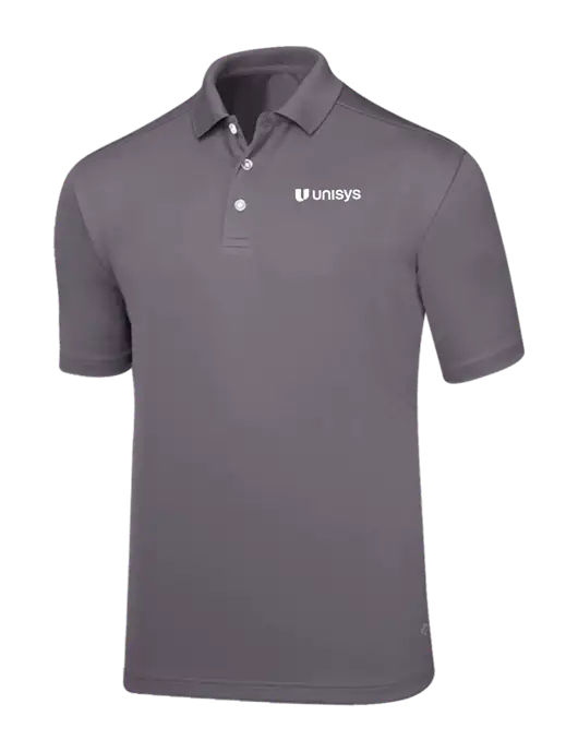 Callaway Core Medium Grey Performance Polo w/Unisys Logo