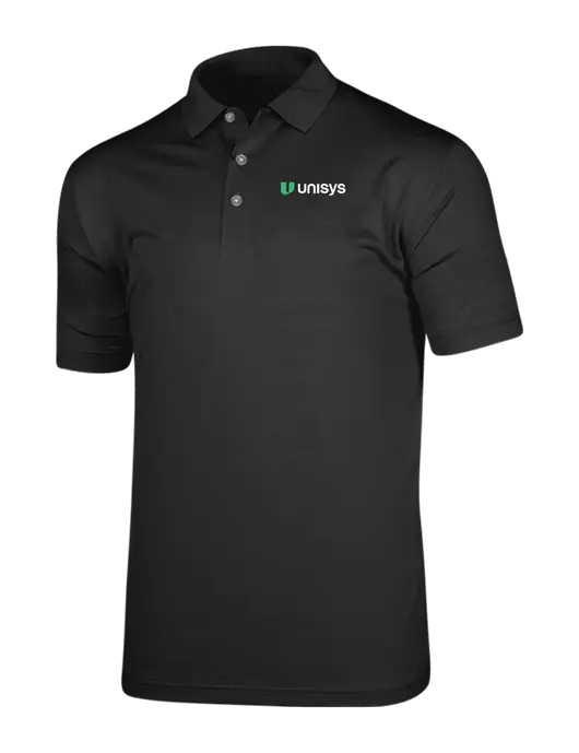 Callaway Vibrant Black Ventilated Polo w/Unisys Logo