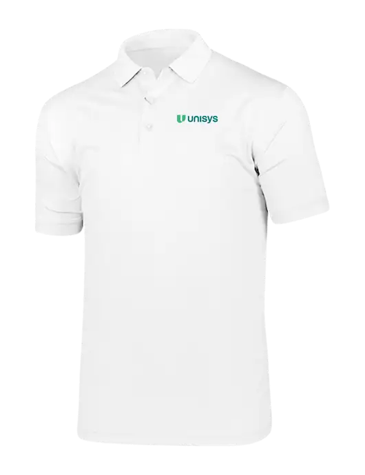 Callaway Vibrant Bright White Ventilated Polo w/Unisys Logo