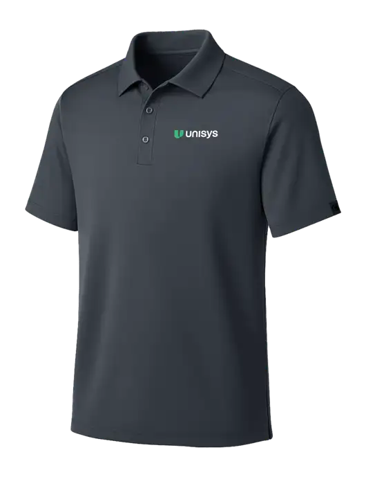 OGIO Dark Grey Framework Polo w/Unisys Logo