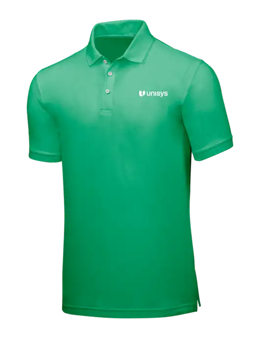 Kelly Green Core Classic Pique w/Unisys Logo