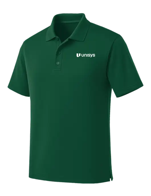 Dark Green Dry Zone UV Micro Mesh Polo w/Unisys Logo