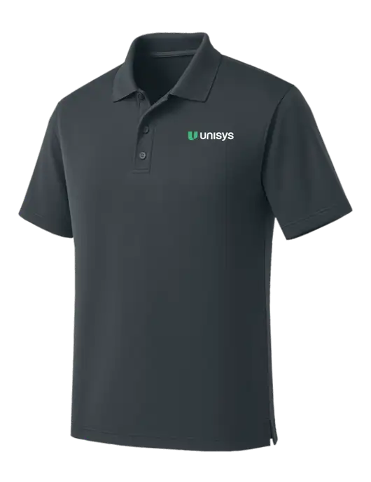 Dark Grey Dry Zone UV Micro Mesh Polo w/Unisys Logo