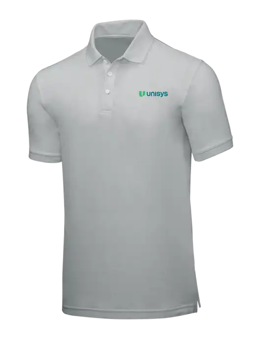 Light Grey Core Classic Pique w/Unisys Logo