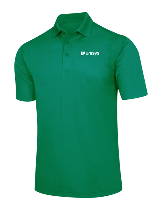 Kelly Green Micropique Sport-Wick Polo w/Unisys Logo