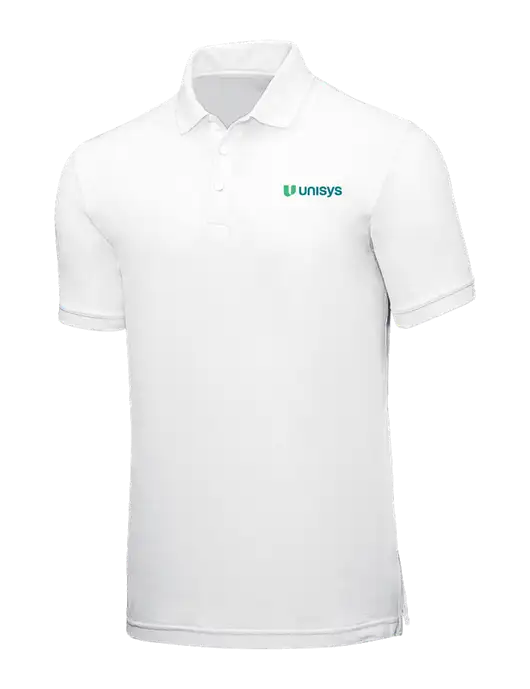 White Core Classic Pique w/Unisys Logo