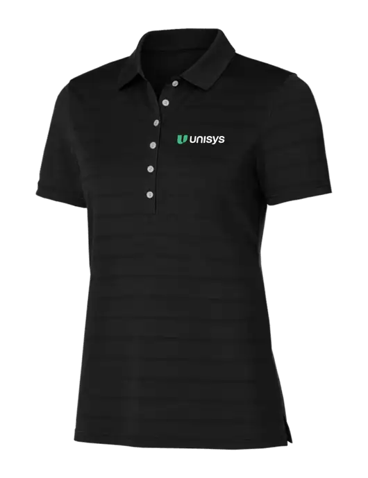 Callaway Womens Black Ventilated Polo w/Unisys Logo