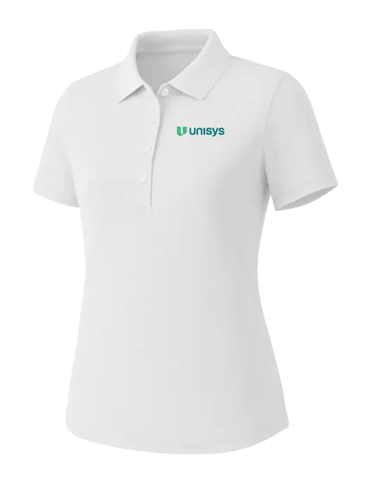 Callaway Womens Core Bright White Performance Polo w/Unisys Logo