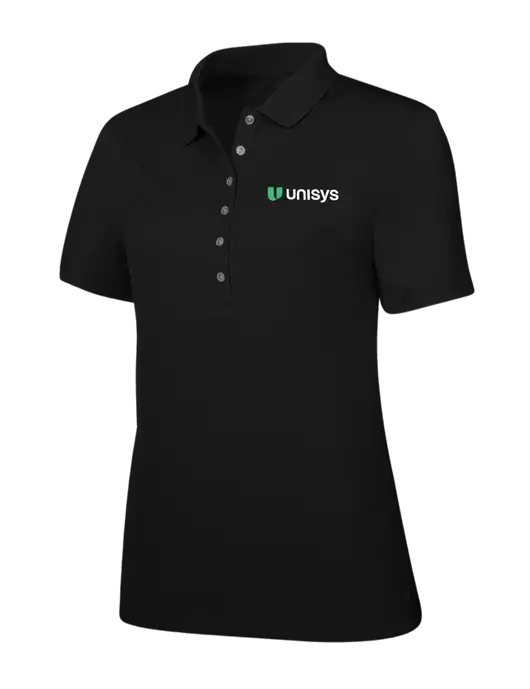 Callaway Womens Ottoman Black Polo w/Unisys Logo
