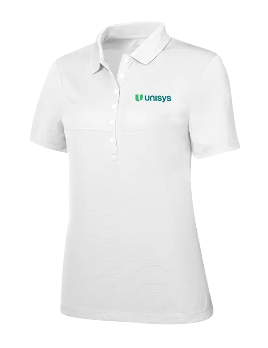 Callaway Womens Ottoman Bright White Polo w/Unisys Logo