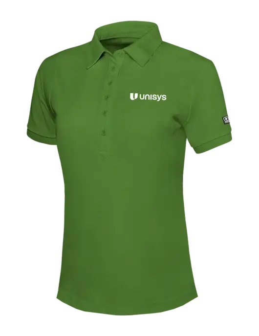 OGIO Womens Dark Kelly Green Jewel Polo w/Unisys Logo