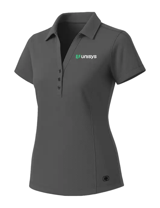 OGIO Womens Medium Grey ONYX Polo w/Unisys Logo