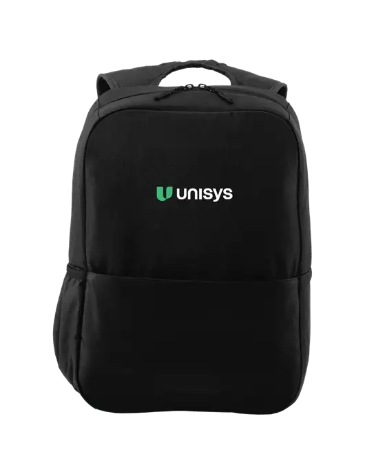 Access Square Laptop Black Backpack w/Unisys Logo