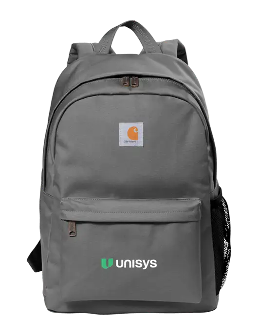 Carhartt Grey Canvas Backpack w/Unisys Logo