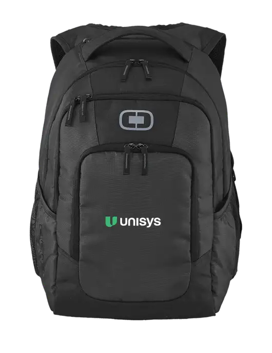 OGIO Diesel Grey Logan Laptop Backpack
 w/Unisys Logo
