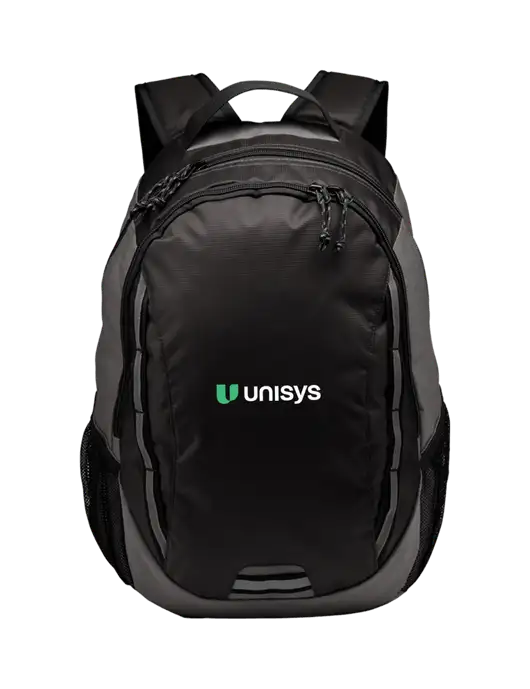 Ridge Charcoal/Dark Charcoal Laptop Backpack w/Unisys Logo