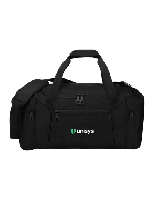 Slim & Lite Black Duffel    w/Unisys Logo