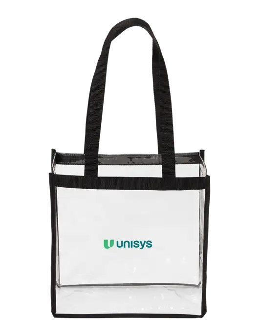 Clear Stadium Tote w/Unisys Logo