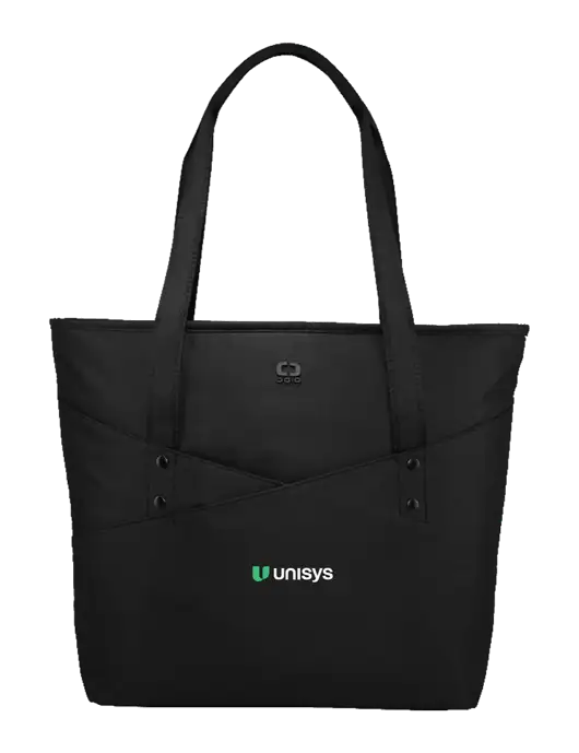 OGIO Black Downtown Tote 
 w/Unisys Logo