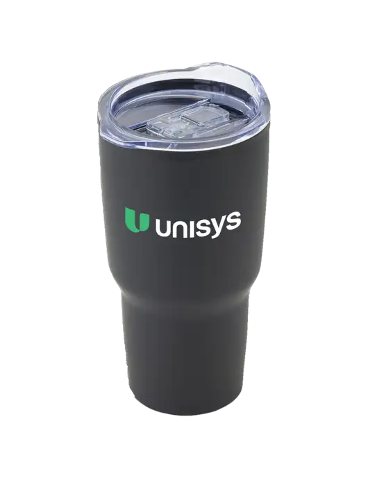Odyssey Black 30 oz Travel Tumbler w/Unisys Logo
