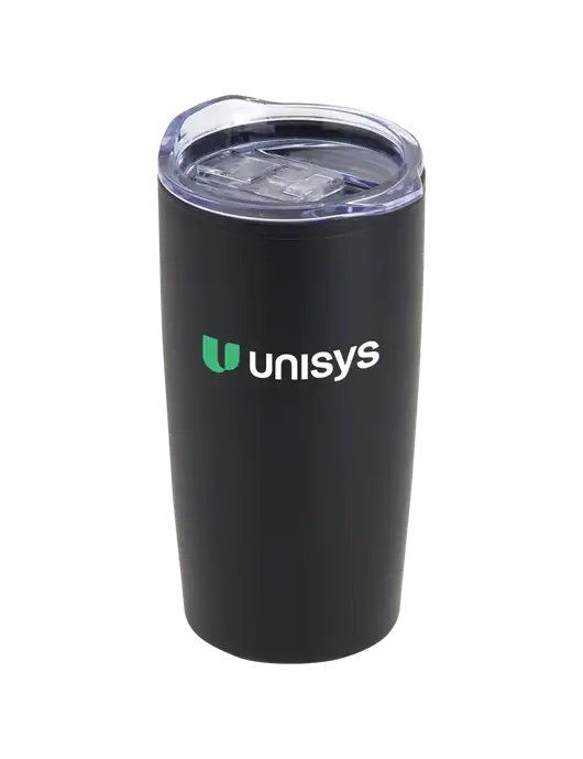 Olympus Black 20 oz Tumbler w/Unisys Logo