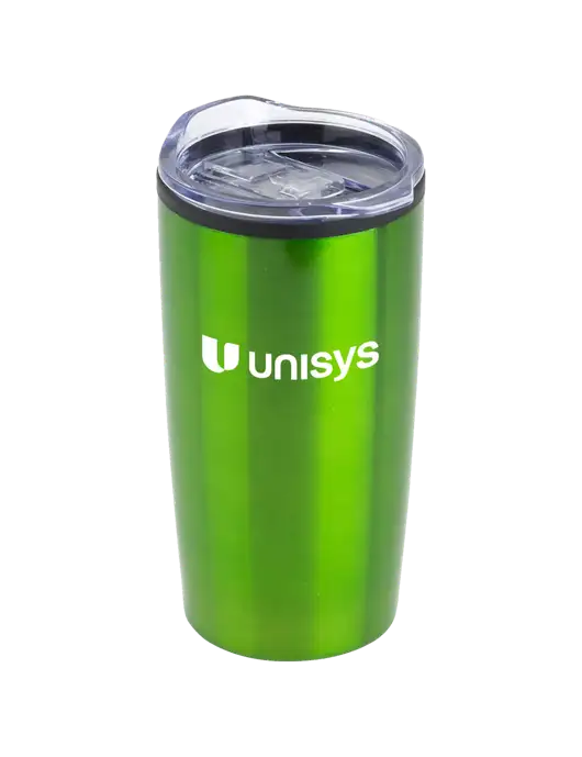 Olympus Green 20 oz Tumbler w/Unisys Logo