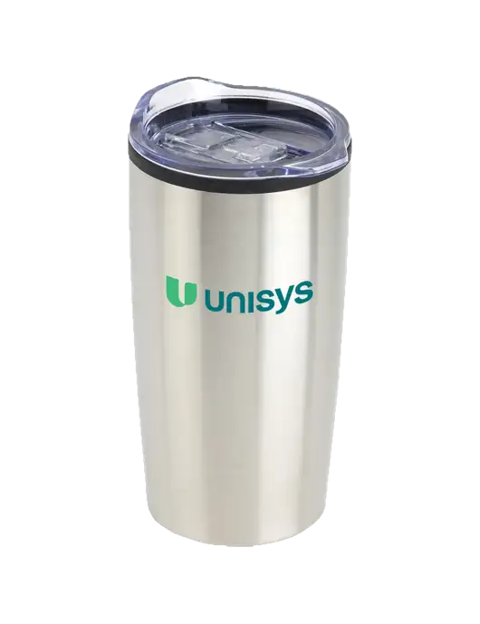 Olympus Silver 20 oz Tumbler w/Unisys Logo