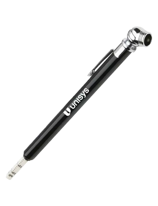 Quick View Black Tire Gauge w/Unisys Logo