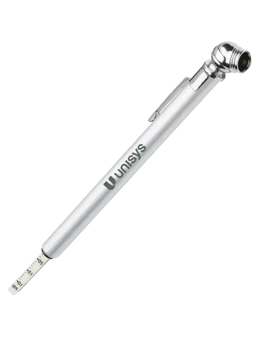 Quick View Silver Tire Gauge w/Unisys Logo