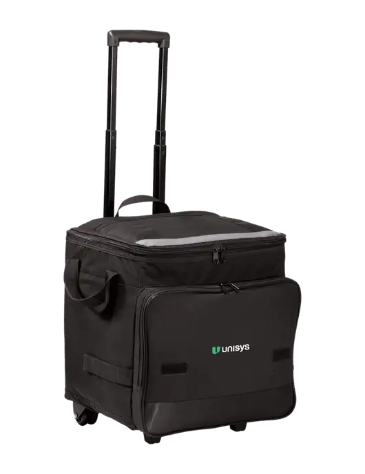 Black Rolling Cooler w/Unisys Logo