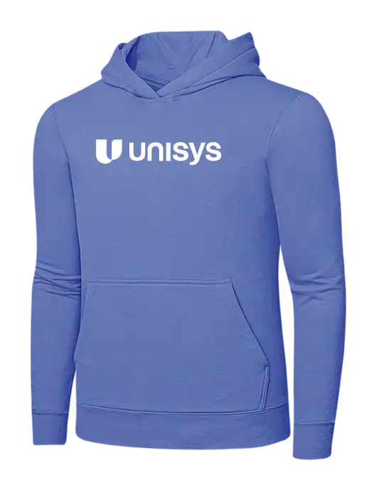 Carolina Blue 7.8 oz Ring Spun Hooded Sweatshirt w/Unisys Logo