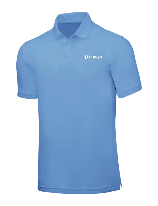 Carolina Blue Core Classic Pique w/Unisys Logo