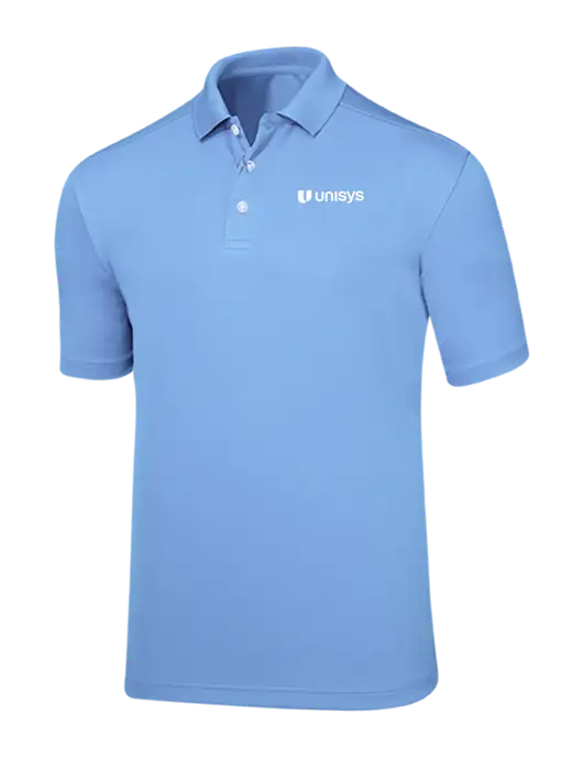 Callaway Core Light Blue Performance Polo w/Unisys Logo