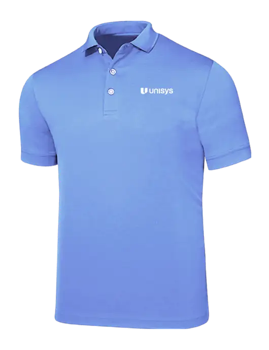 Callaway Ottoman Light Blue Polo w/Unisys Logo