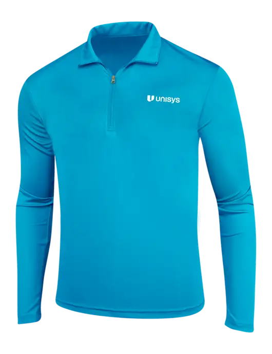 Sapphire Blue PosiCharge Competitor 1/4 Zip Pullover w/Unisys Logo