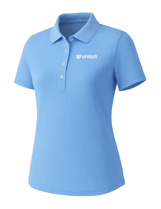 Callaway Womens Core Light Blue Performance Polo w/Unisys Logo
